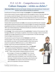 Read more about the article French Reading Comprehension A2-B1 – French Culture: Truth or Clichés?