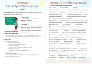 Read more about the article French Prepositions of Place: Lesson, Exercise and Answer Key
