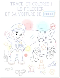 Read more about the article Police Officer and Police Car Tracing Worksheet for Preschool