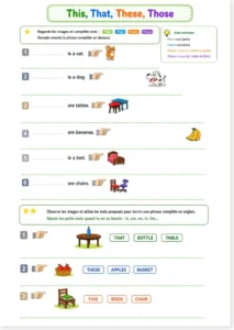 Read more about the article This That These Those – Free Printable English Grammar Worksheet