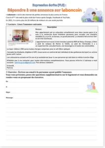 Read more about the article French Writing Exercises – Replying to Leboncoin Ads (with free PDF)