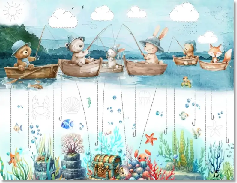 Read more about the article Tracing Worksheet: Animals That Fish – A4 & US Letter PDF