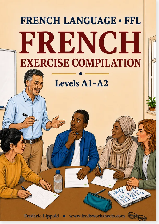 Cover of the French A1-A2 Exercise Compilation