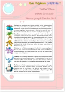 Read more about the article My Favorite Pokemon – French Opinion Writing Activity