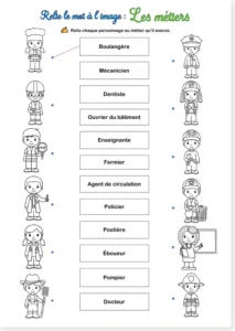 Read more about the article French Jobs Vocabulary Worksheets – Free PDF + Premium Versions
