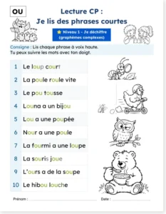 Read more about the article French Reading: Short Sentences with Complex Graphemes (with free PDF)