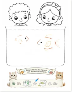 Read more about the article Aquarium & Kids Tracing Worksheet – Preschool & 1st Grade – Free PDF