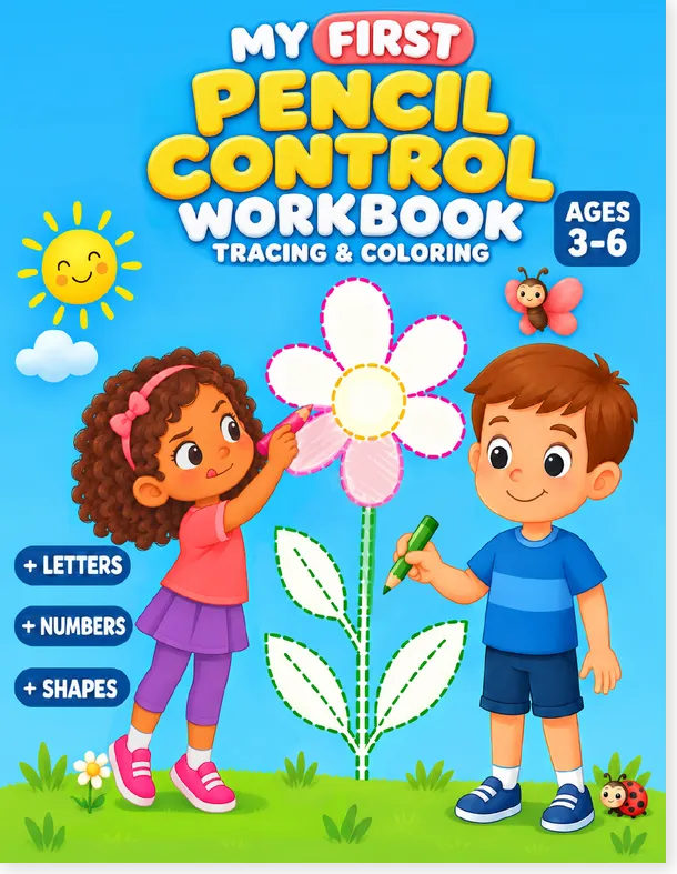 My First Pencil Control Workbook for children ages 3–6