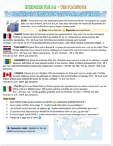 Read more about the article French Reading: Finding a Vacation Destination (A1 & A2, with Free PDF)