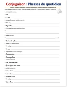 Read more about the article French Daily Life Sentences – Passé Composé & Future (Free PDF)
